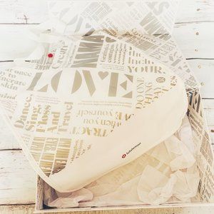 Lululemon white hard gift box w/ flip lid